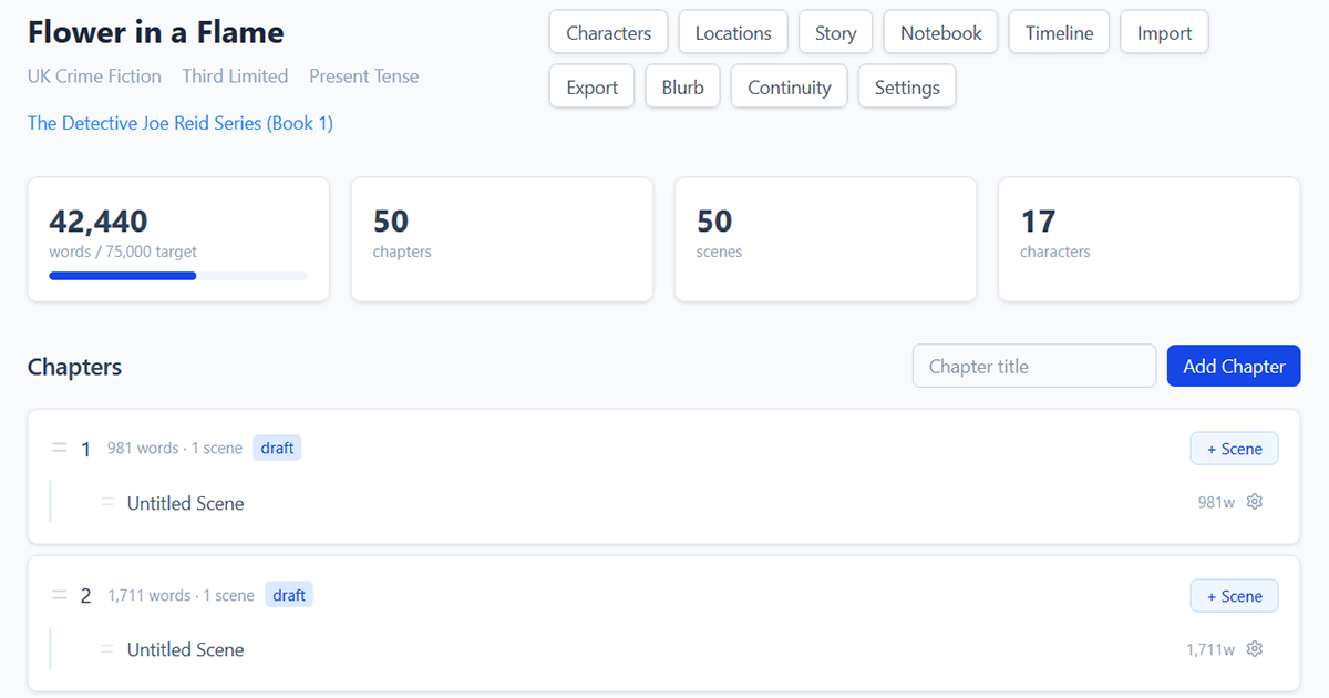 Rule of Words project dashboard